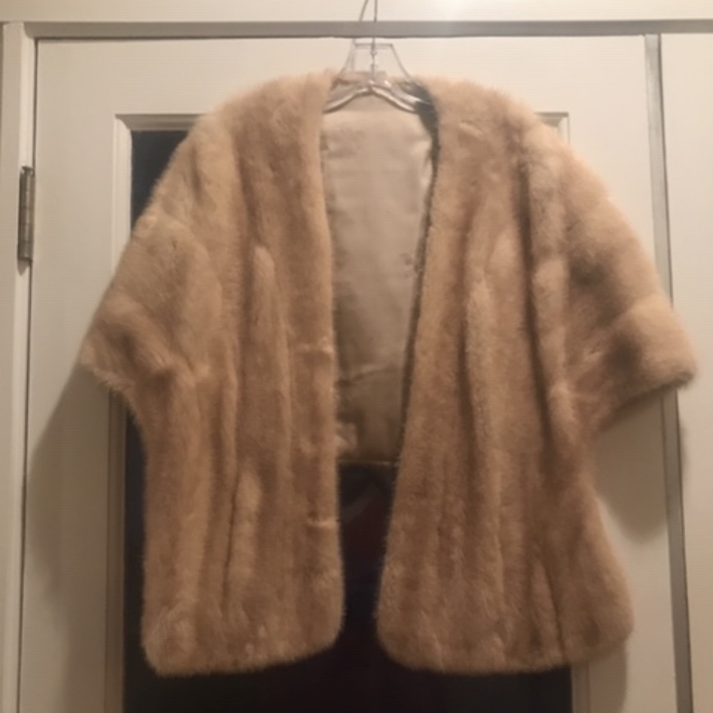 Vintage Blonde Real Fur Stole